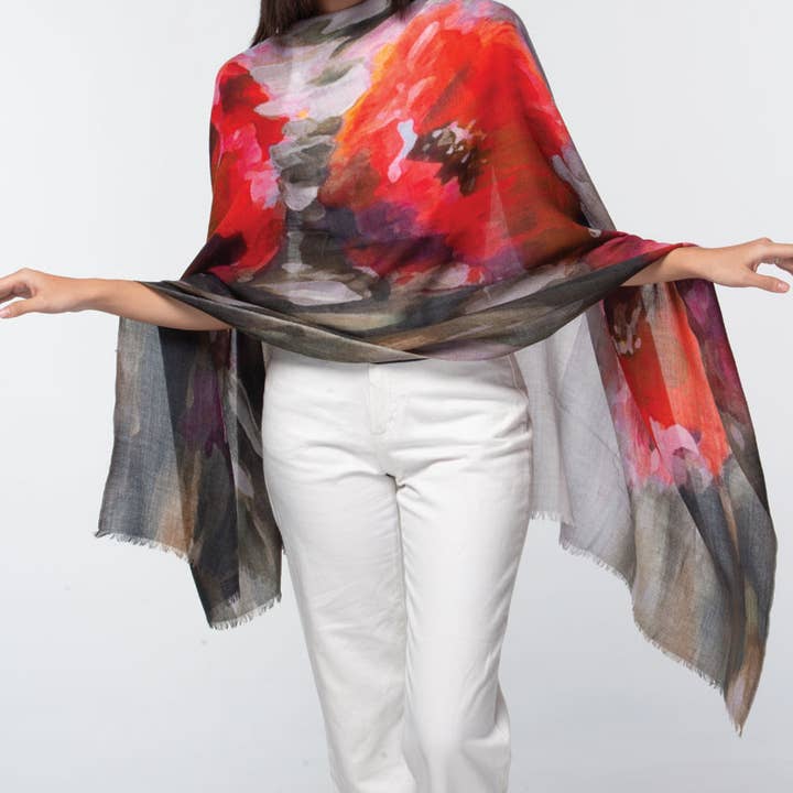 Sevya Handmade - Vente Châle – femme - Écharpes en laine fine Reena20