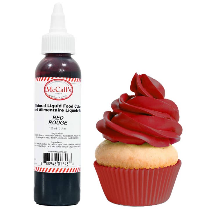 NATURAL LIQUID FOOD COLOR RED RED 125 ml for wholesale by McCall's