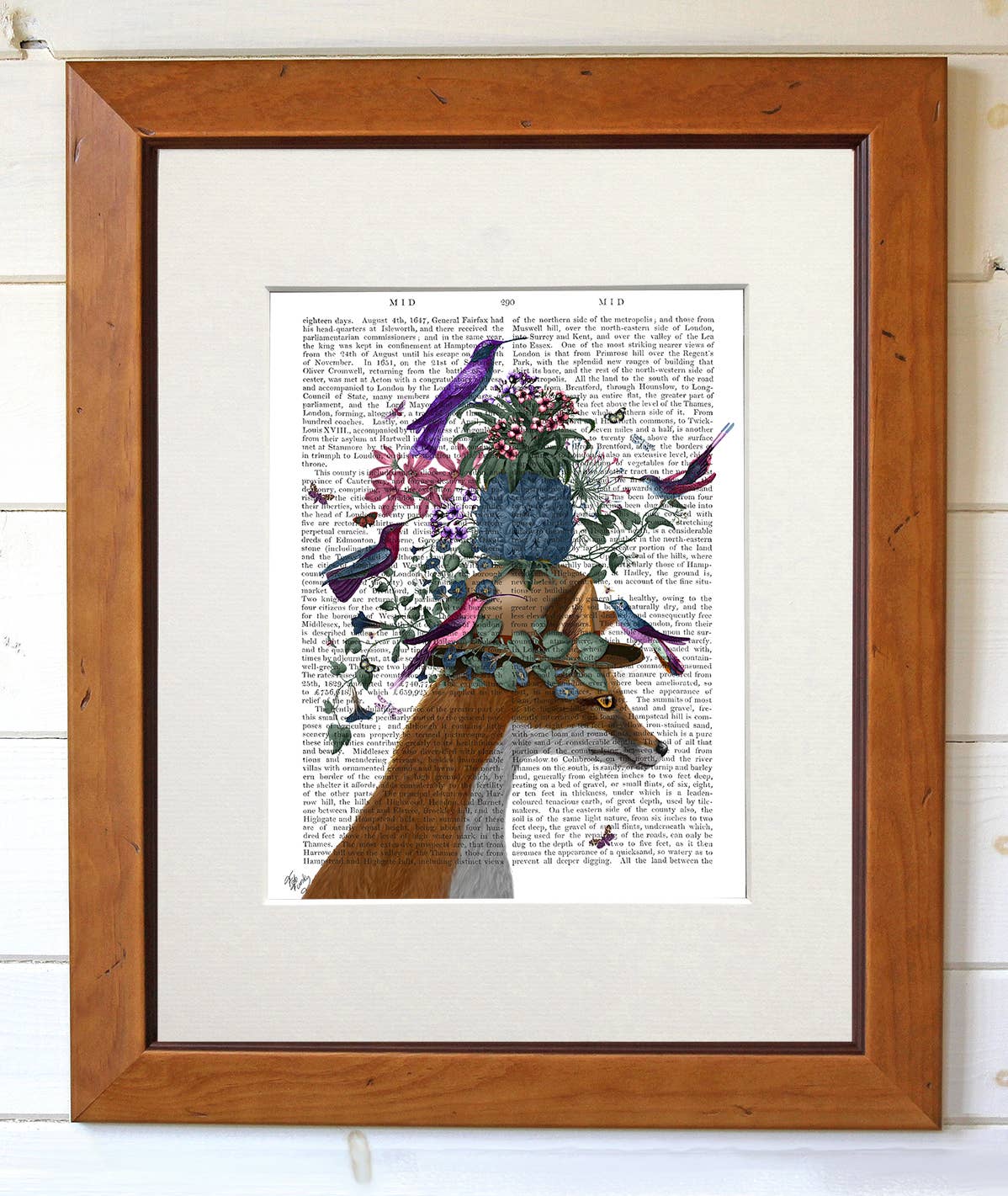 FabFunky Ltd - Wholesale Art Print - Fox Birdkeeper with Pineapple Book Print / Art Print2