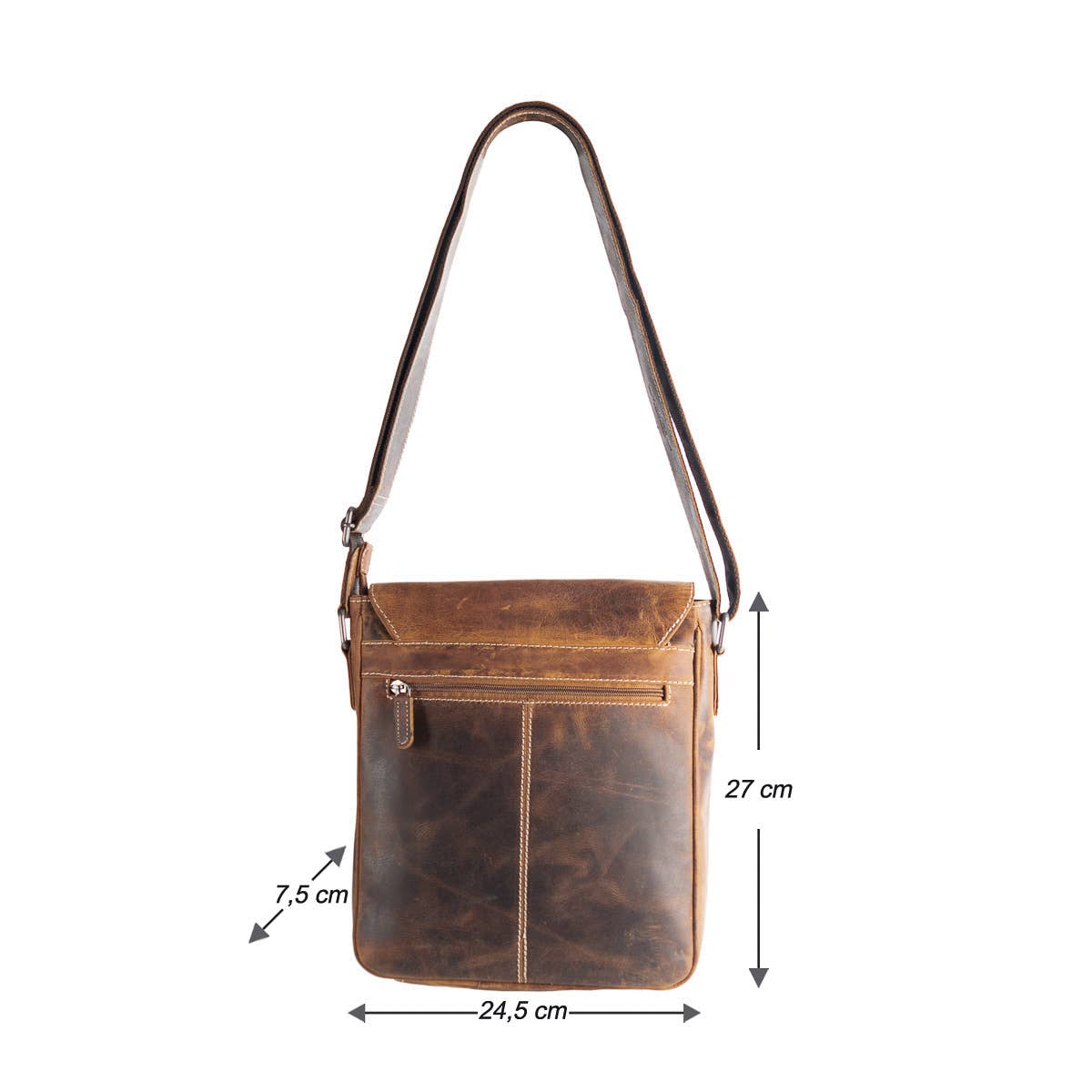 Arrigo - Wholesale Shoulder Bag - Women's - Arrigo Buffalo Leather Shoulder Bag with flap - 3 colours17