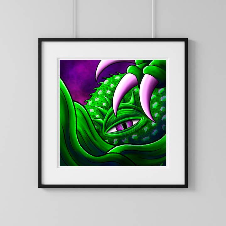 Hannah Kate Makes - Wholesale Art Print - Hibernate Art Print - Creepy Sea Creature10