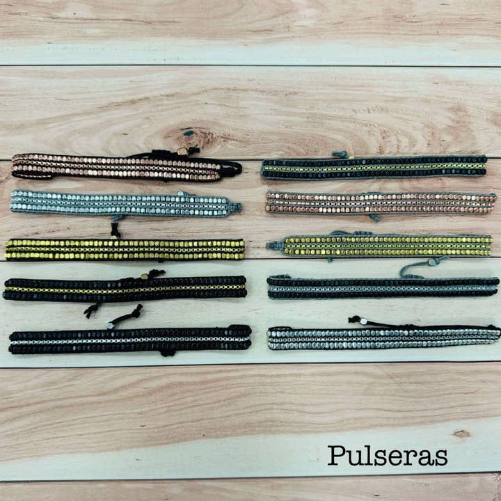 Hecho a mano - Vendita all'ingrosso Bracciale con perline - Braccialetti di perline dorate2