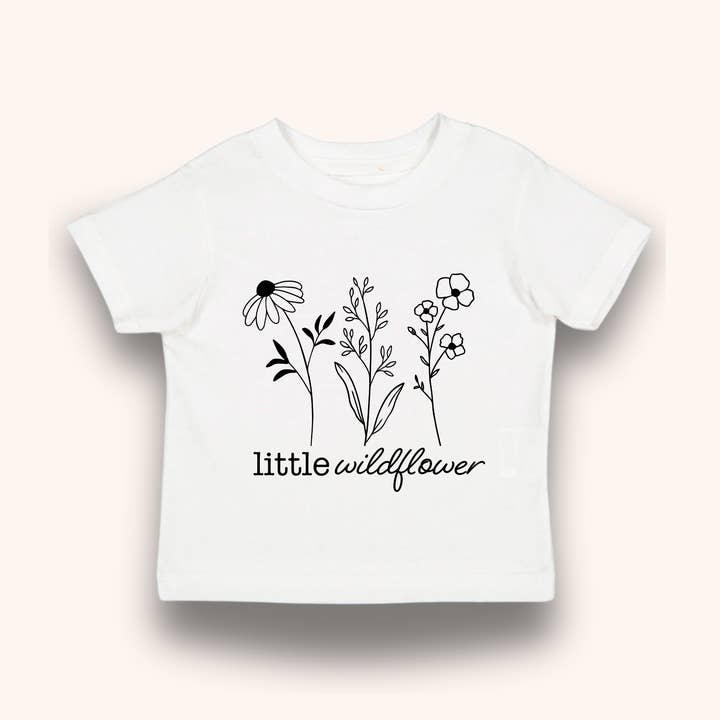 T-shirt Little Wildflower pour tout-petit pour la vente par Keenahdesignco