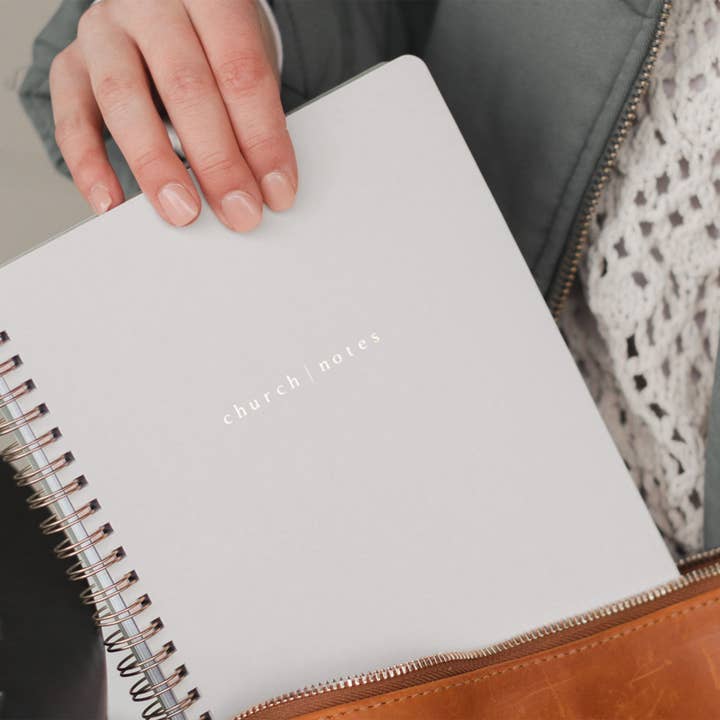 Church Notes Co. - Wholesale Notebook - Dove Grey Church Notes Bible Study Notebook6