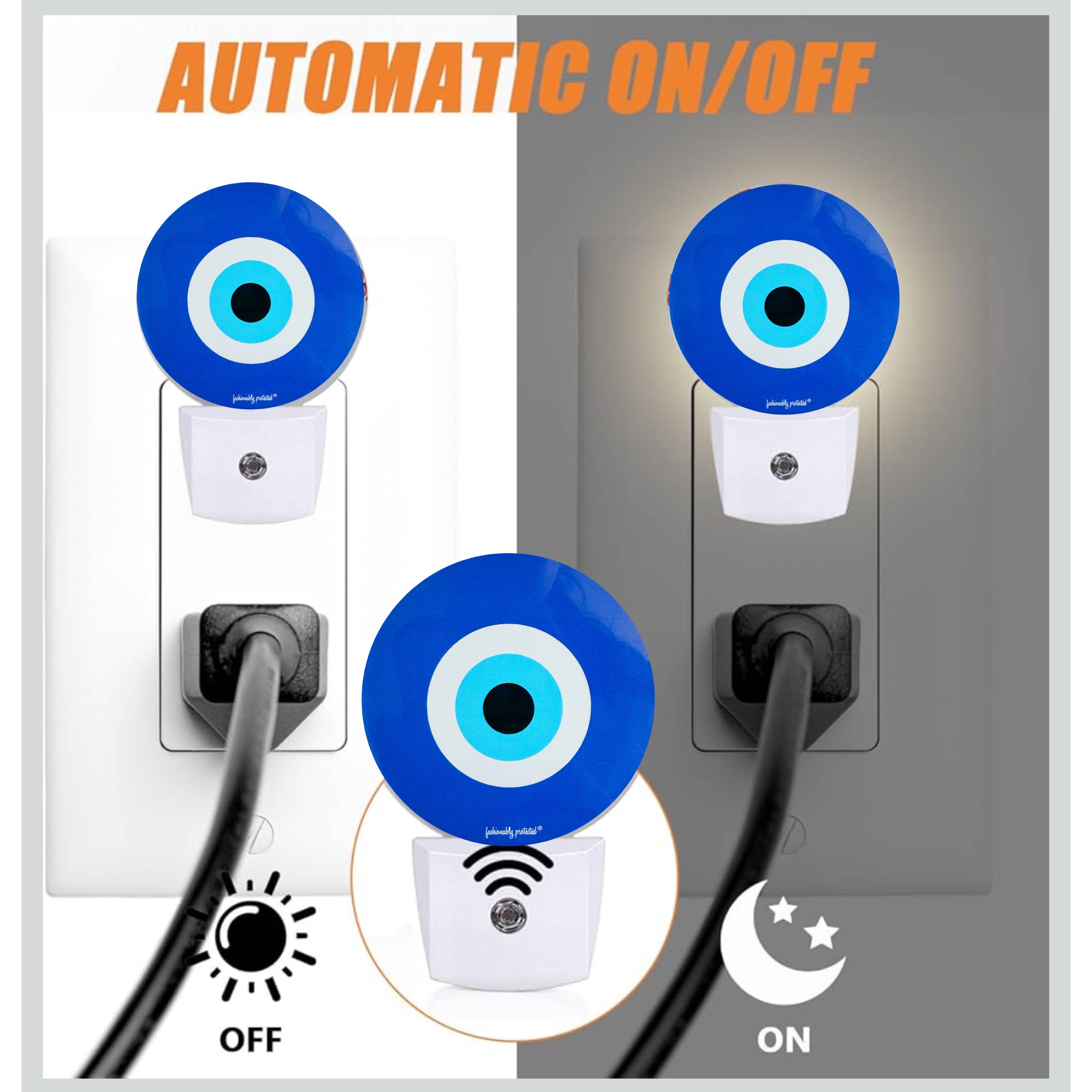 FRESHALAMODE / fashionably protected – wholesale Night light – Evil Eye Glow Sensor Plug In Light13