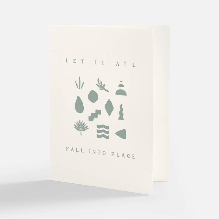 Karte „Lass alles zusammenfallen“ für den Großhandel von By Hand