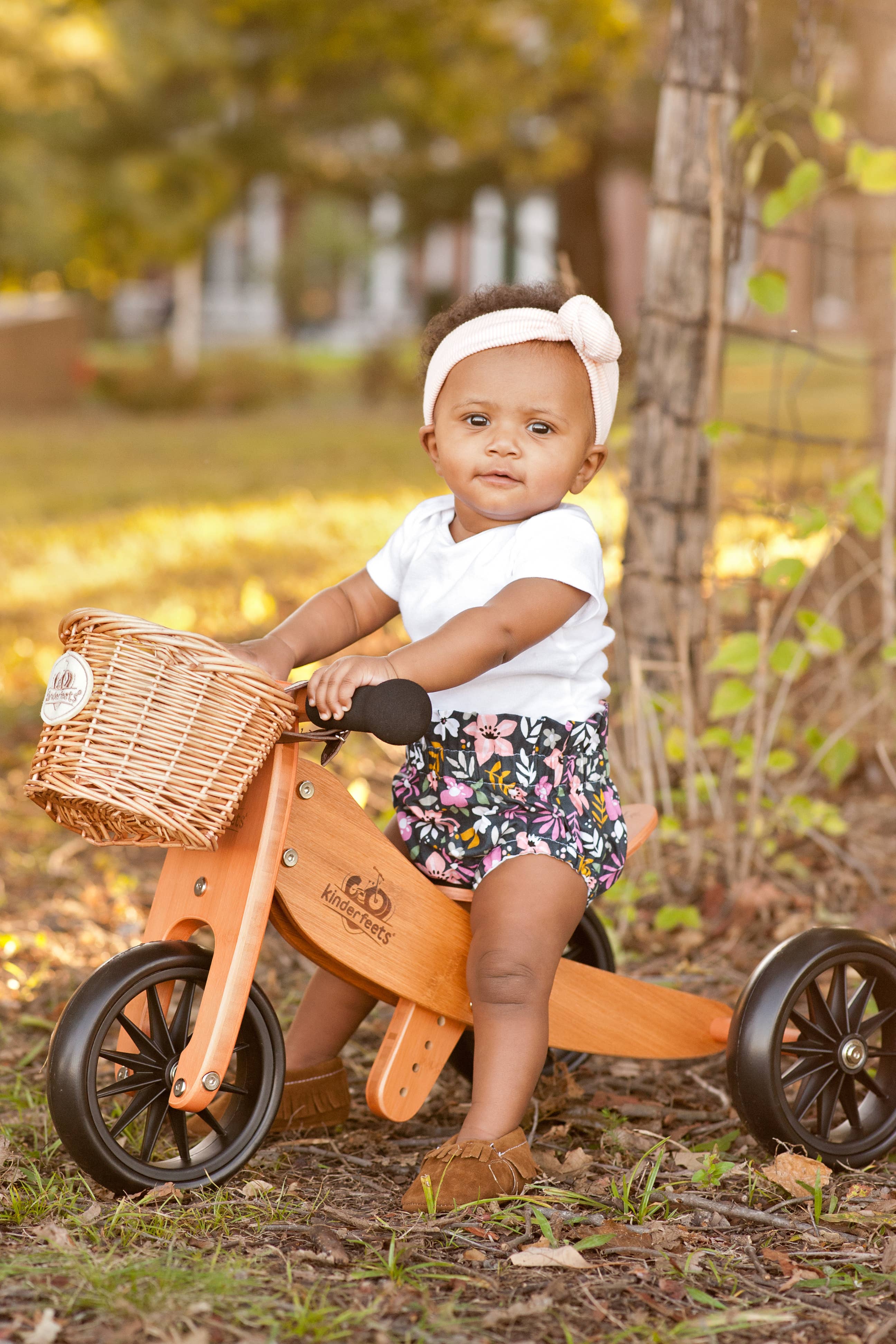 Tiny Tot Plus 2-in-1 Wooden Balance Bike Bamboo for wholesale on Faire4