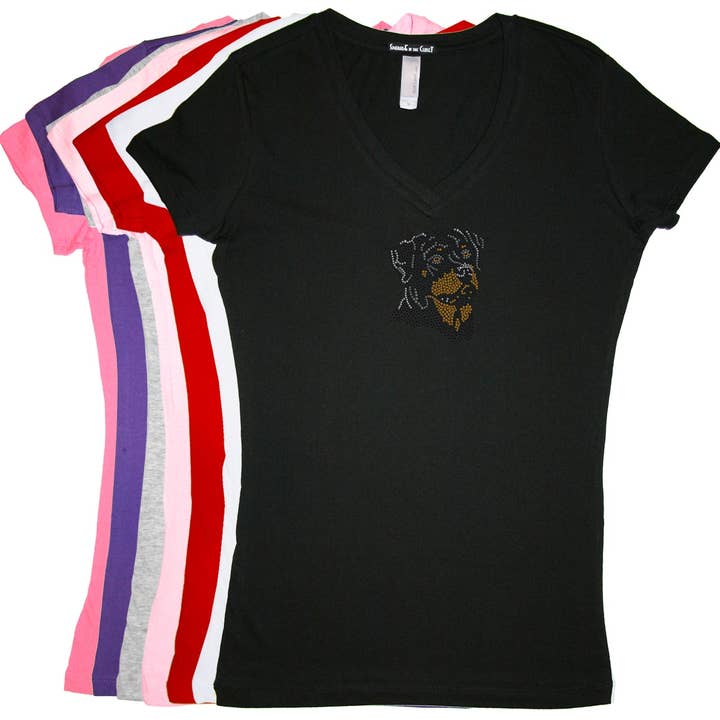 Rottweiler - Dame T-shirt for engroshandel hos Dog in the Closet