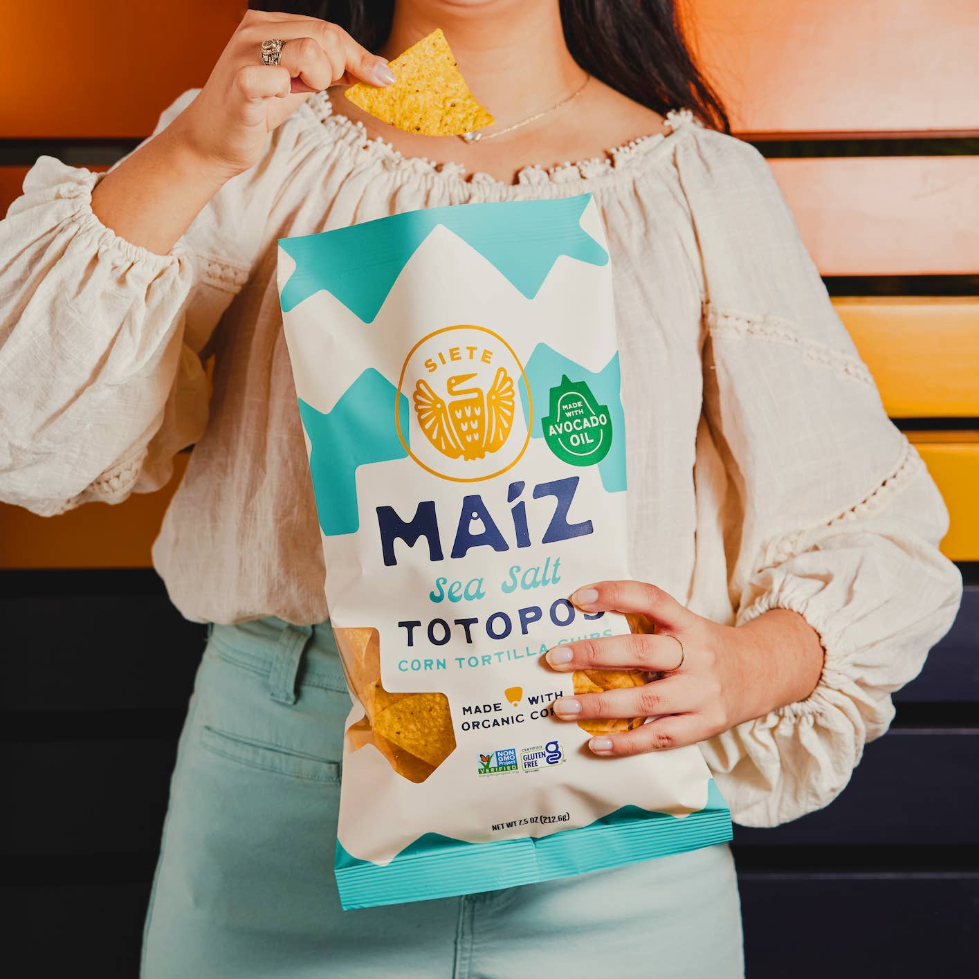 Siete Foods - Wholesale Chips - Wholesale Maiz Sea Salt 18pk2