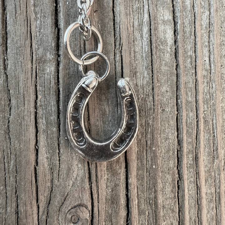 Wild Mountain Soul Designs - Wholesale Pendant/charm necklace - Silver Western Horseshoe Pendant2