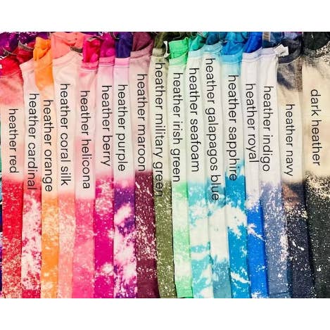 Sweet Tees - Wholesale T-Shirt (Graphic) - Women's - Teacher Life Rainbow Stacked Sublimation Bleached Tee