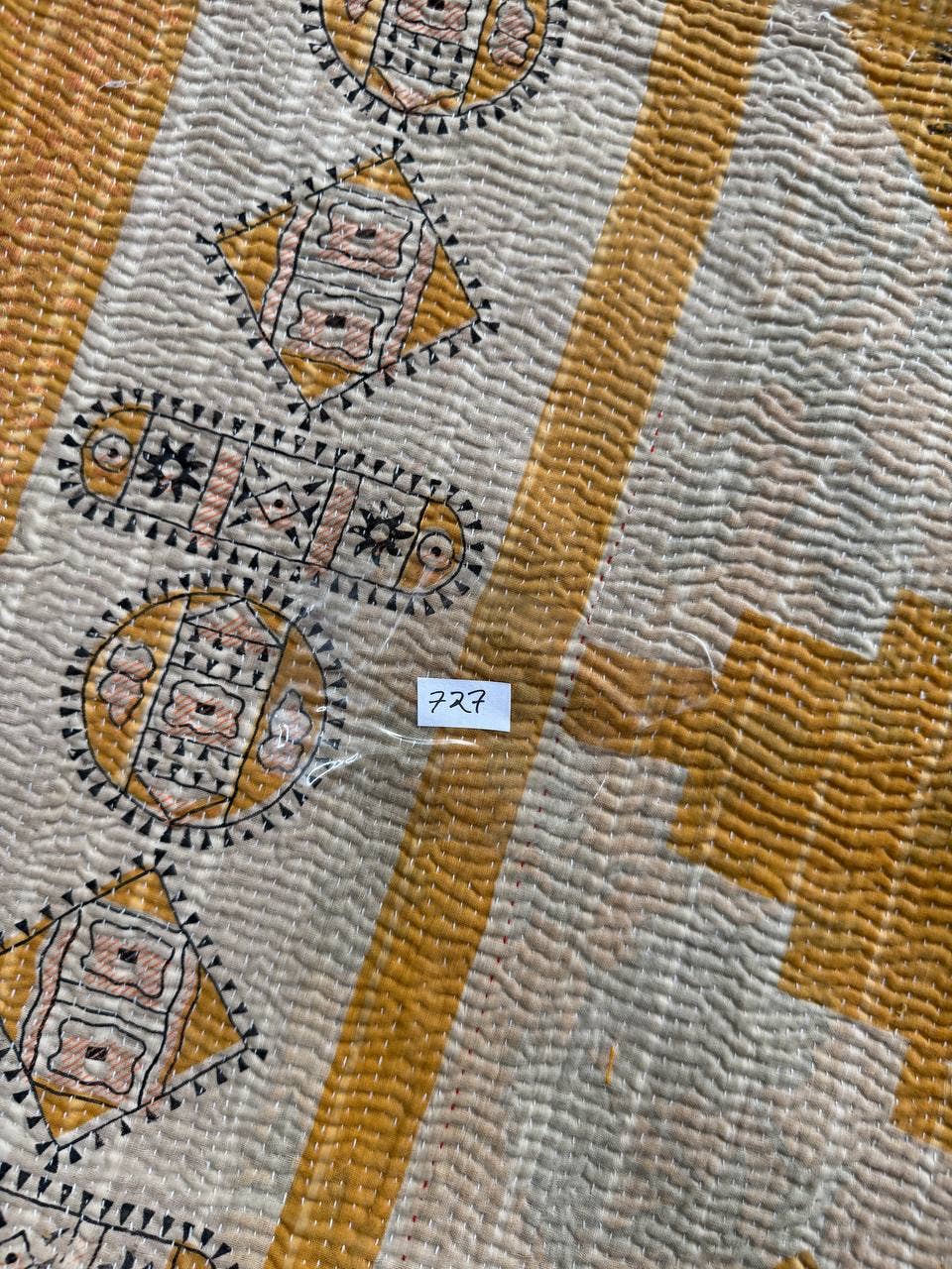 bhavnas boutique - Wholesale Quilt - Bedcover Cotton Bedspread Kantha Stitch Quilt Vintage Gudari3