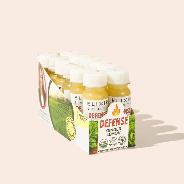 Elixir Shots - Wholesale Wellness Juice/Tonic - Defense - Organic Lemon Ginger Super Shot1