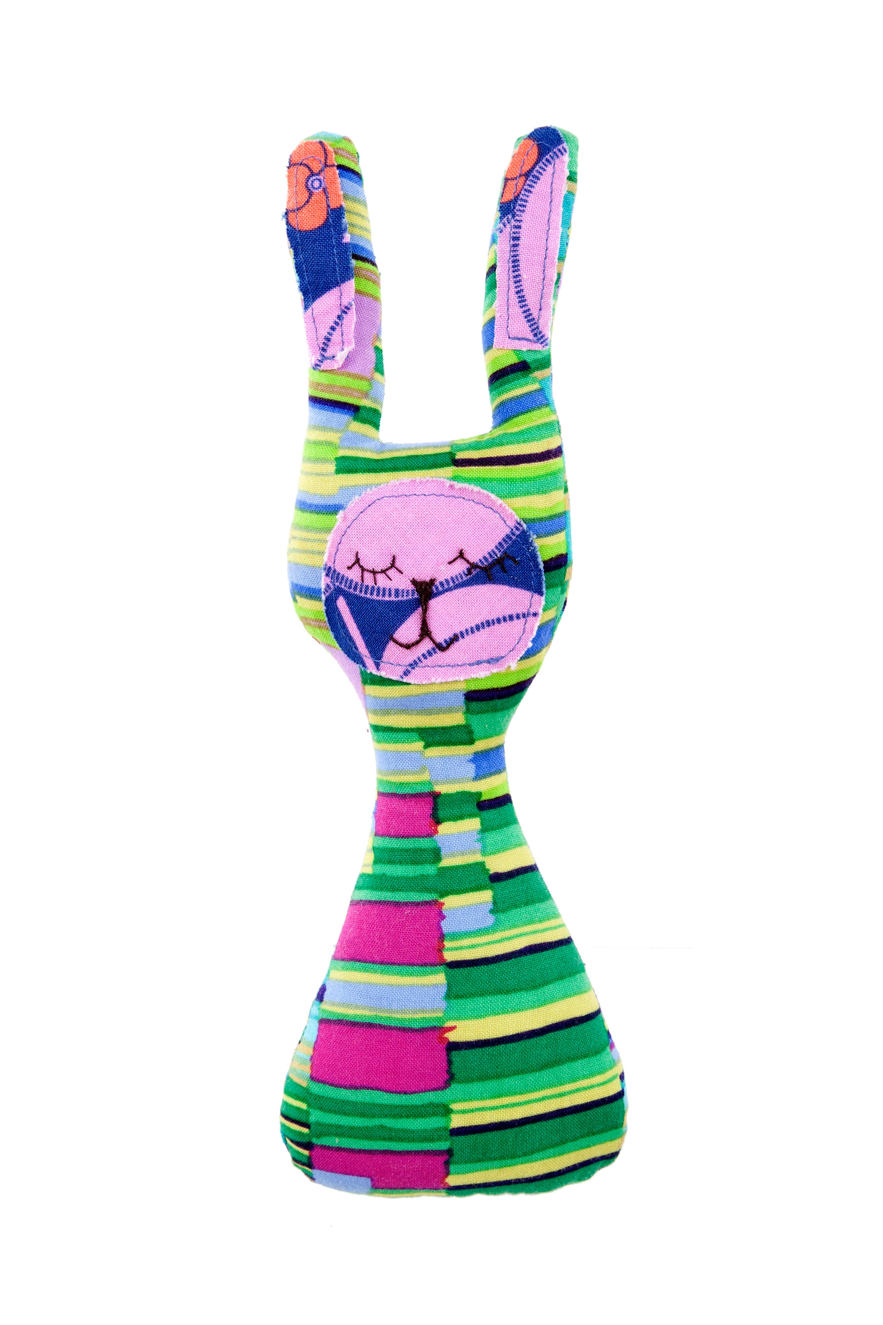 Storytelling Products by Mark Hachmann Consulthink UG - Wholesale Handheld Rattle - Baby - Myang Bunny rattle - Stripe3