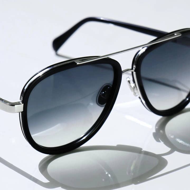Saint Owen - Wholesale Sunglasses - Unisex - STORCH AVIATOR Black | Silver3