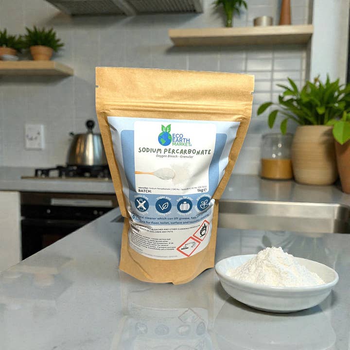 Eco Earth Market - Wholesale Multi-Surface Cleaner - Sodium Percarbonate 1kg - Oxygen Bleach4