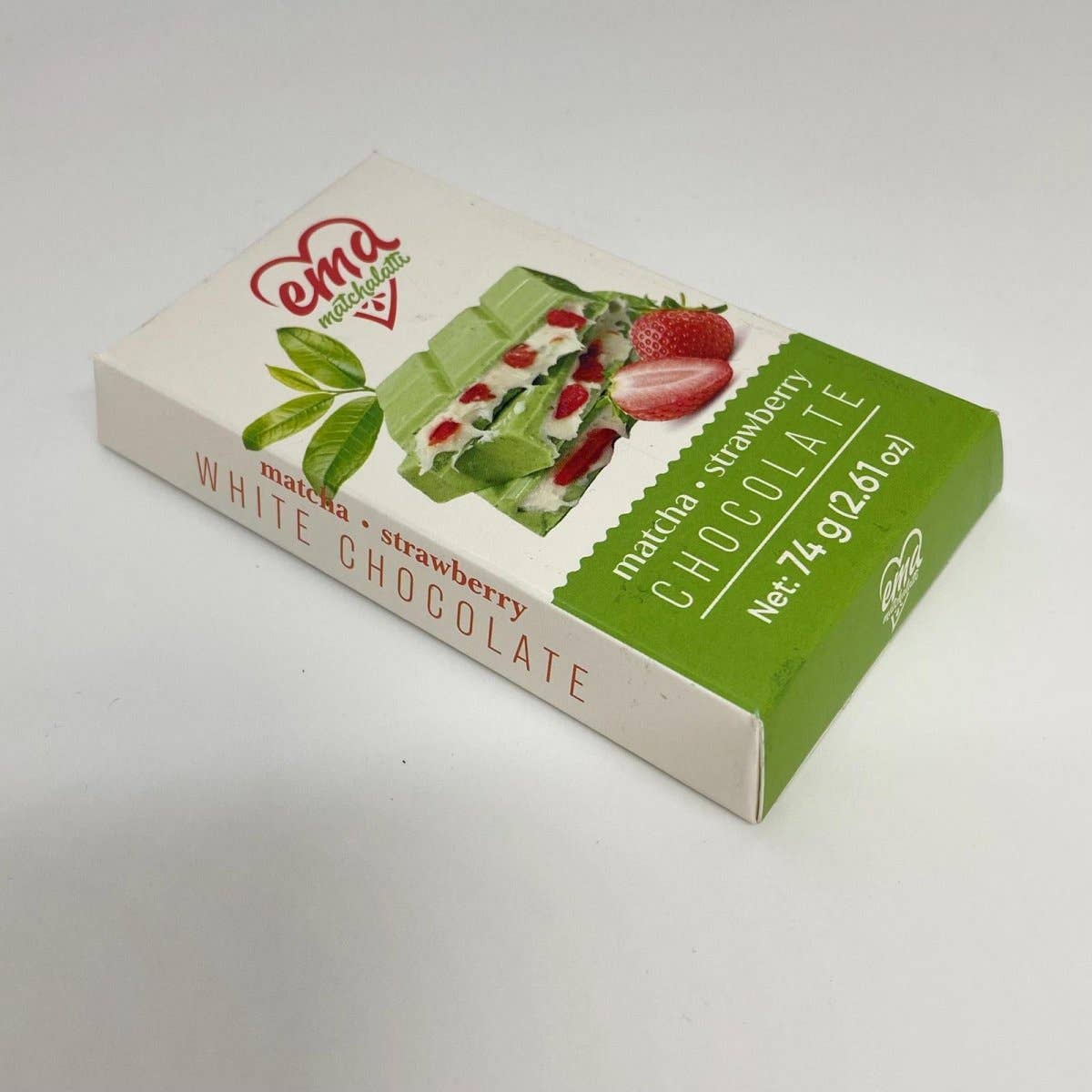 Aladdin - Vendita all'ingrosso Barretta di cioccolato - Cioccolato al Tè Matcha e Fragola 100g Dolciumi Turchi Halal4