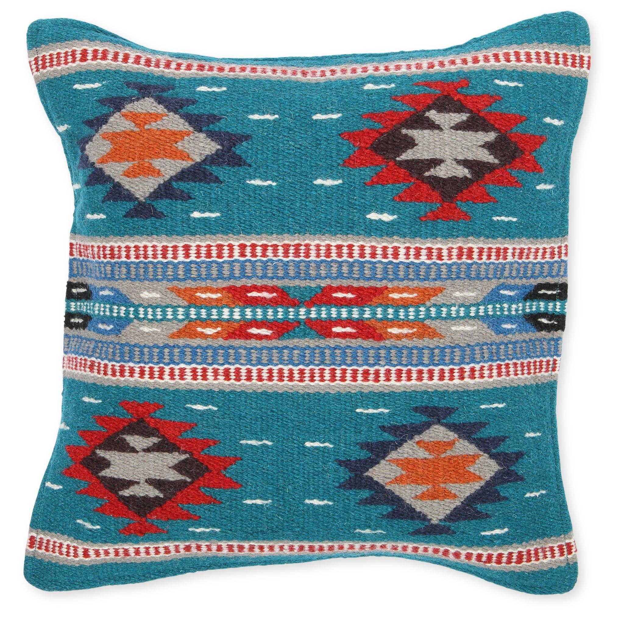 El Paso Saddleblanket - Wholesale Throw Pillow Cover - Wool Maya Modern Pillow Cover, Design #20