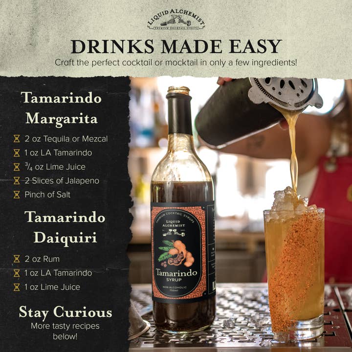 Liquid Alchemist Syrups - Wholesale Cocktail Mix/Syrup - Tamarindo Cocktail Syrup2