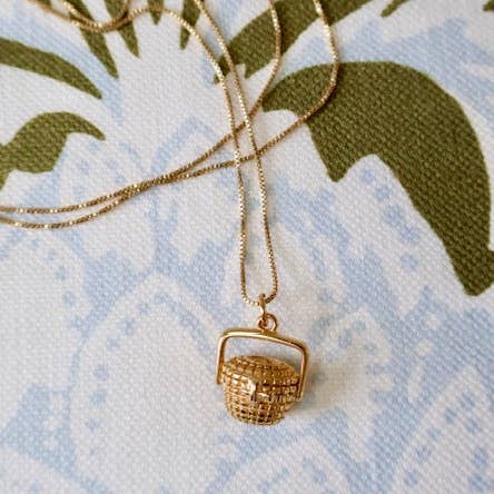 Beth Ladd Collections - Wholesale Pendant/Charm Necklace - Nantucket Basket Charm + Necklace