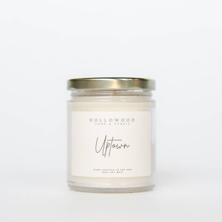 Hollowood Home and Candle - Wholesale Jar/Filled Candle - UPTOWN | EVERYDAY | 8OZ | CANDLE