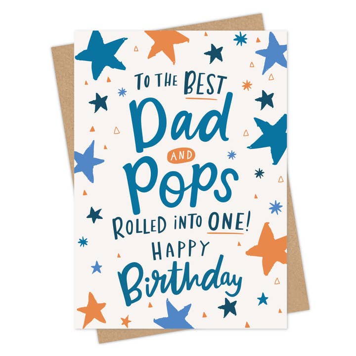 Carte d'anniversaire pour Papa et Papa pour la vente par Dotty Black