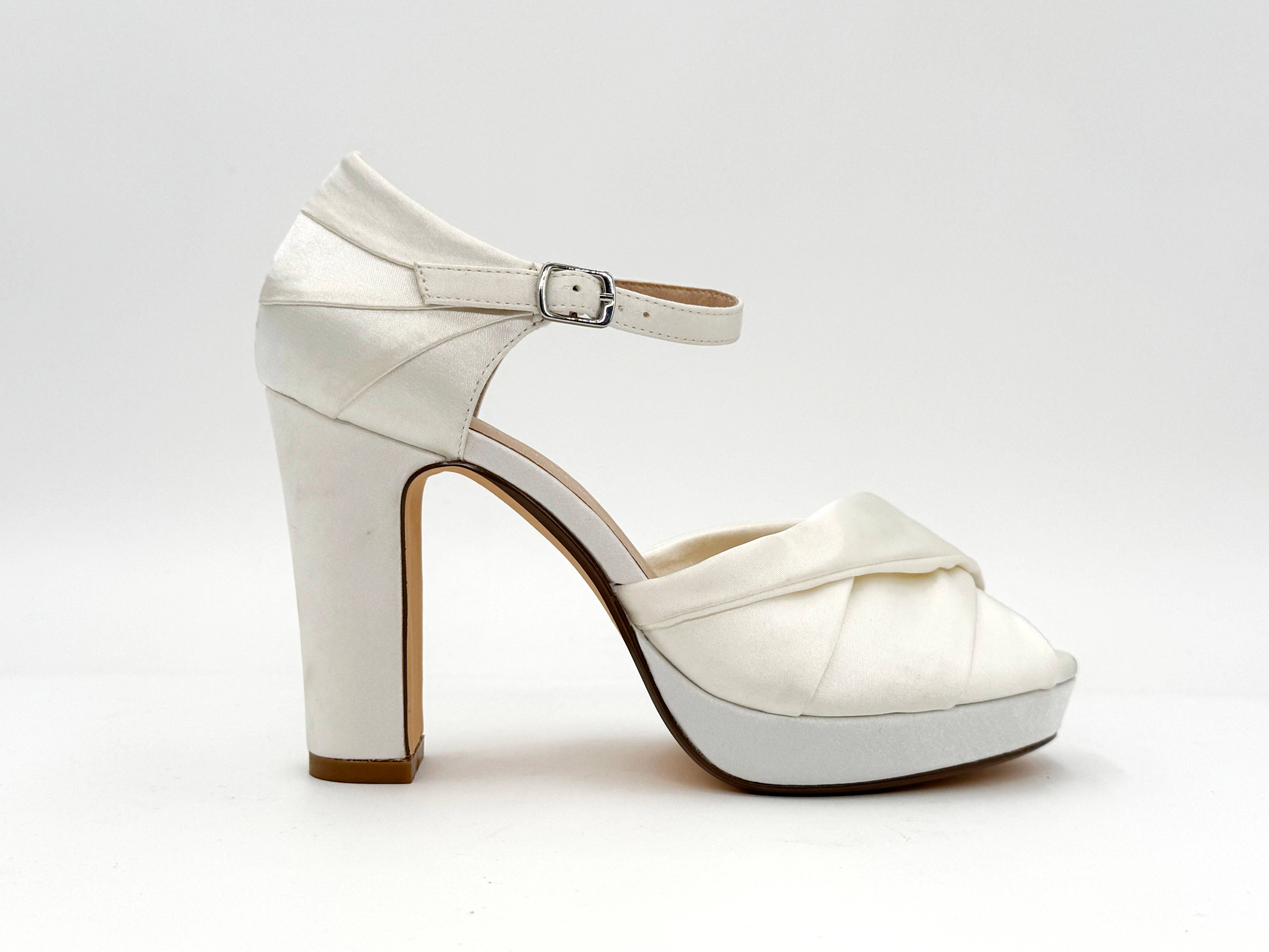 Chelsea Crew - Wholesale Platform Heels - Women's - Gloria Satin Platform Holiday Heels7