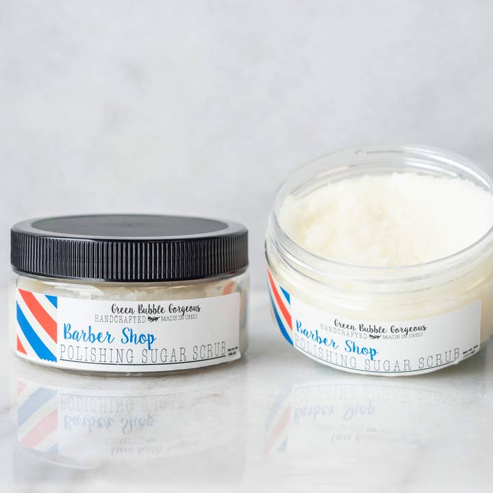 Exfoliant au sucre Barber Shop pour la vente par Green Bubble Gorgeous