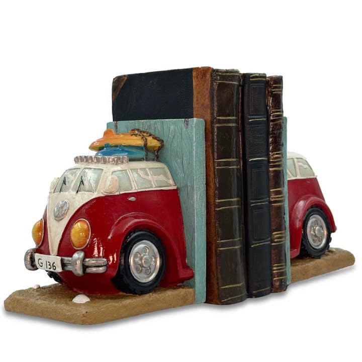 'Surfs Up' Campervan Bookends for wholesale by Bentley & Bo