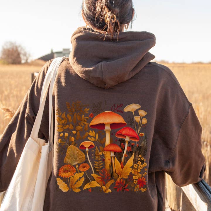 Mushroom Hoodie | Cottage Core Hoodie | Nature Hoodie for wholesale by Sisterly Gifts Shop