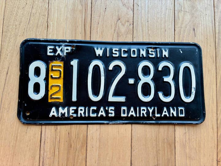 1952 Wisconsin Nummerplade for engroshandel hos RusticPlates