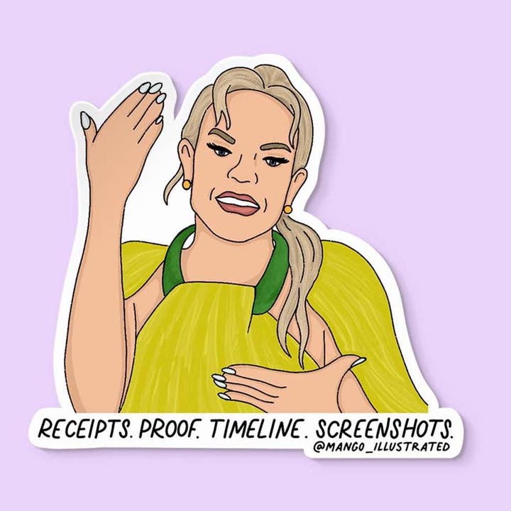 Cronologia de capturas de ecrã de comprovativos de recibos autocolante por atacado de MangoIllustrated