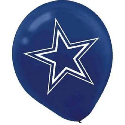 12" Dallas Cowboys Latex Balloons for wholesale by Party Expo, LLC