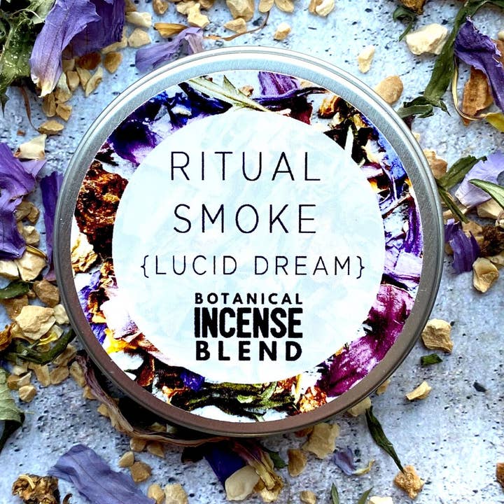 Ritual Smoke: Lucid Dream Incense Botanical Dark Moon Spell for wholesale by Ritual:Wild