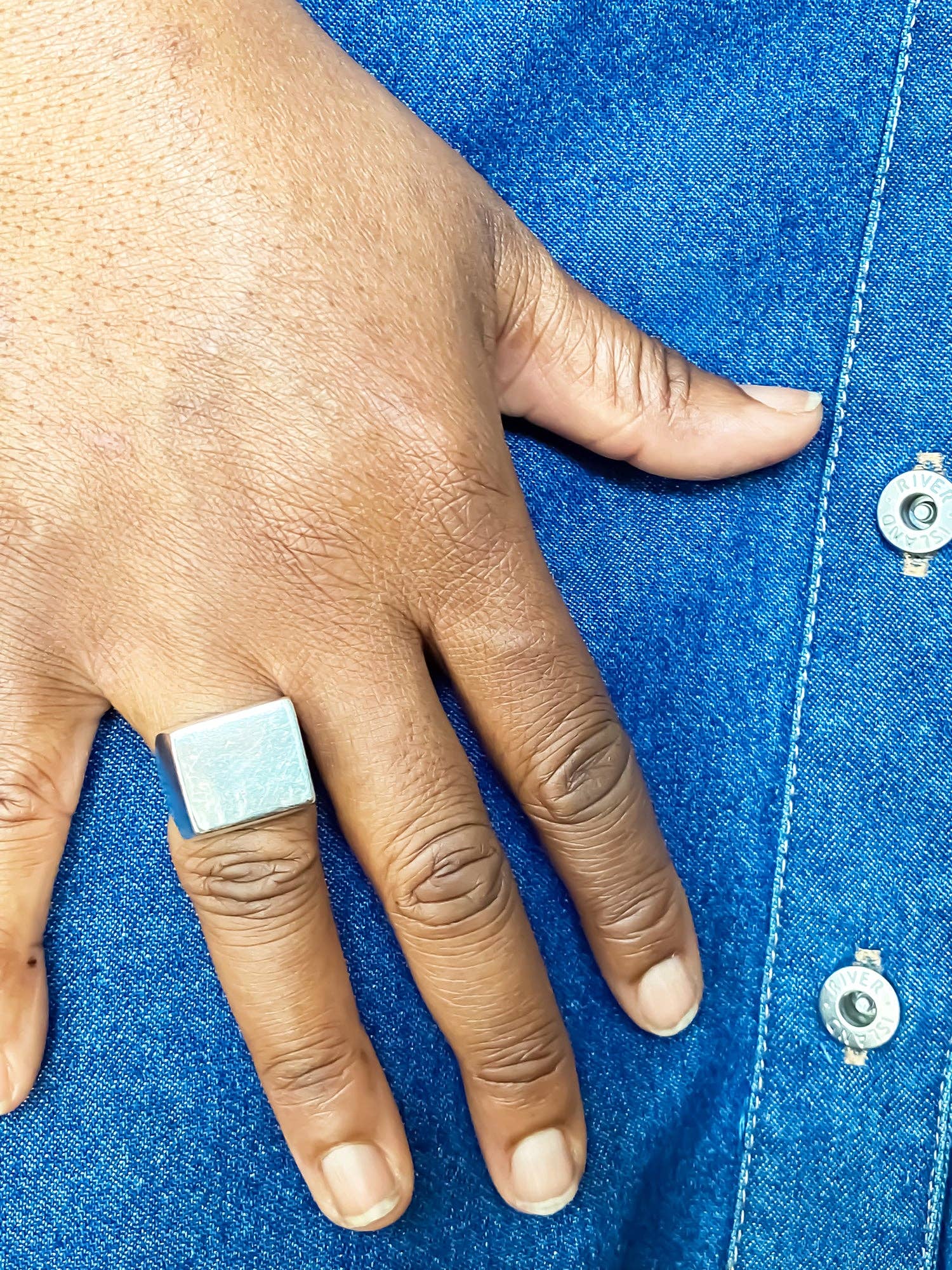 MOCA Jewellery - Wholesale Signet Ring - Small Square Signet Ring16