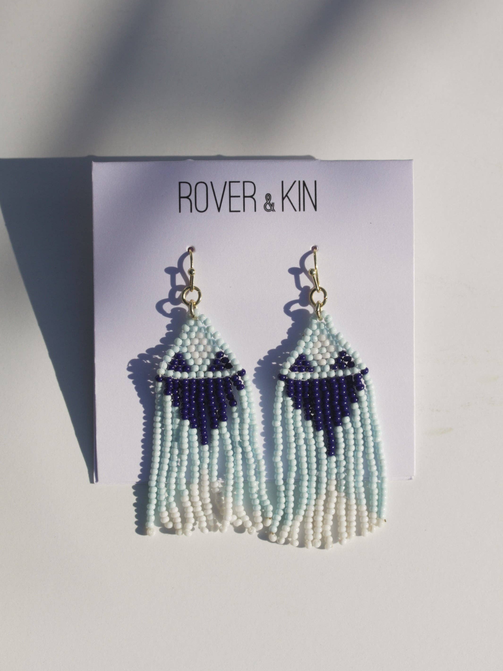 Rover & Kin - Wholesale Tassel Earrings - Beaded Fringe Earrings - Seascape3