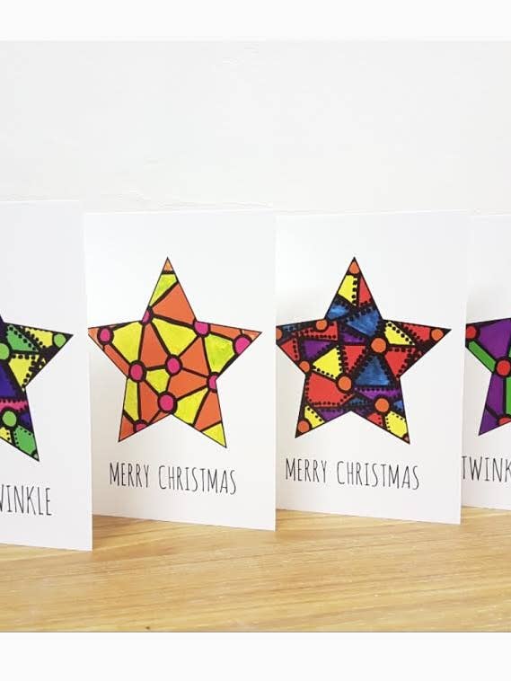 Special edition Christmas Art cards - 4 pack for wholesale by Antonietta Torsiello London