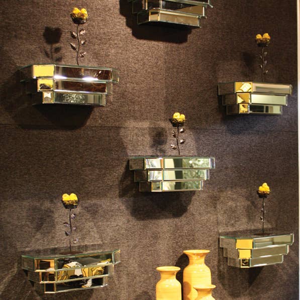 Howard Elliott on Faire - Vente Étagères murales - Étagère murale miroir2