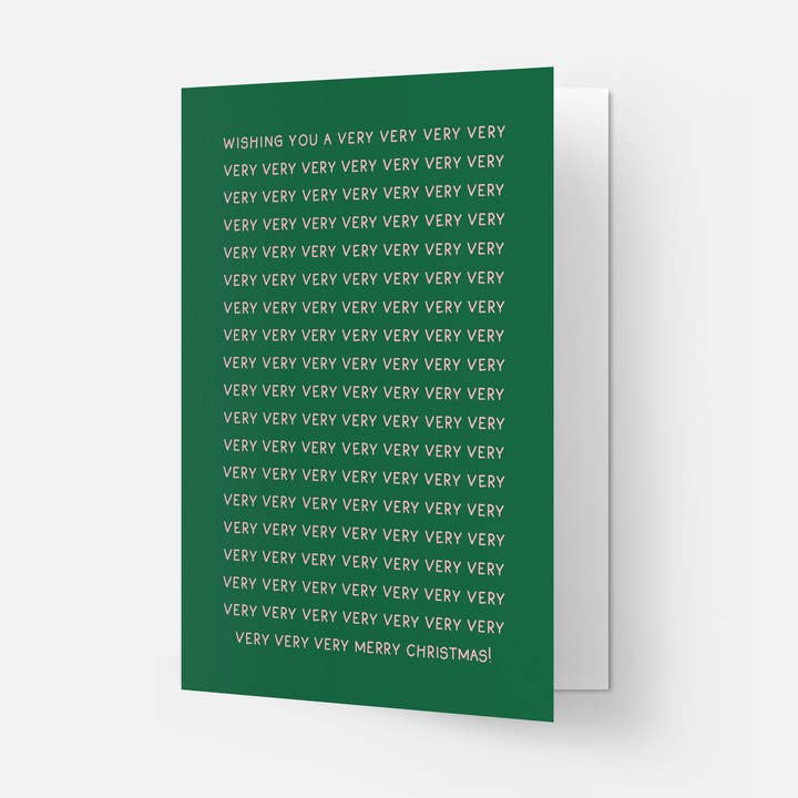 Kaart Blanche - Wholesale New Year's Card - Very very very Christmas - greeting card1