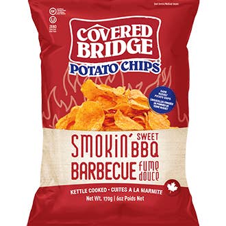 Covered Bridge - Vente Chips - 60 g de croustilles BBQ Smokin' Sweet