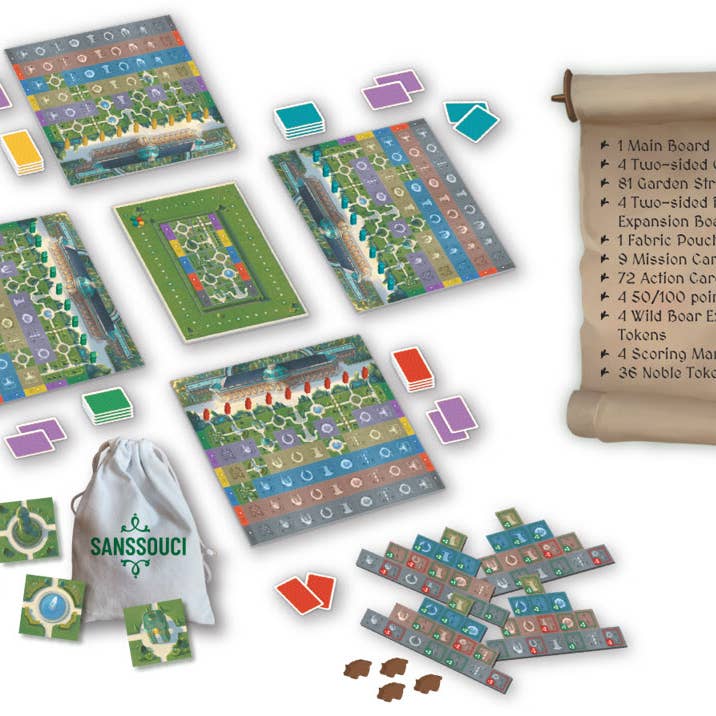 Mayday Games - Wholesale Board Game - Sanssouci 2-4 Player Board Game by Michael Kiesling