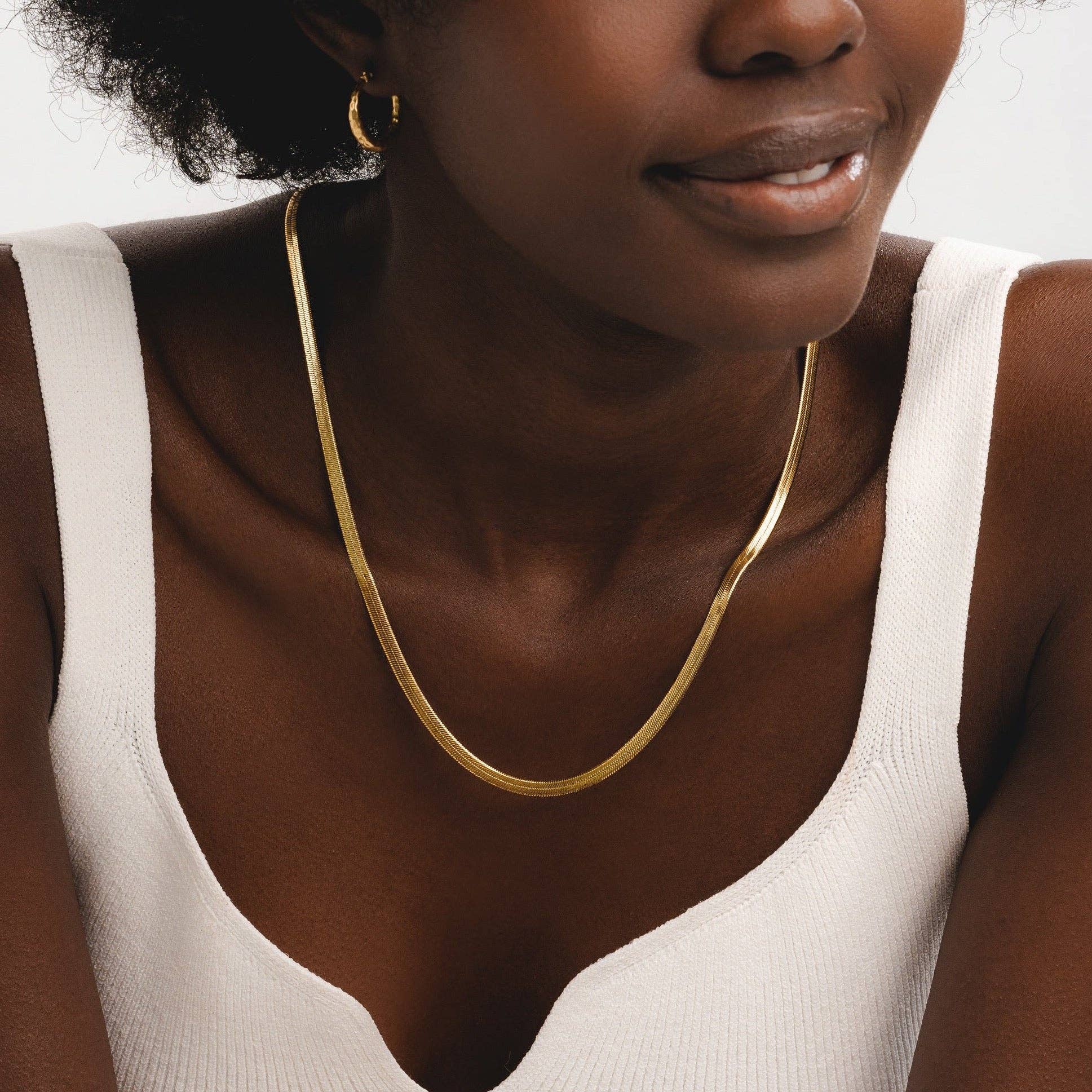 D. Louise – wholesale Link & chain necklace – Essentials Snake Chain Necklace4