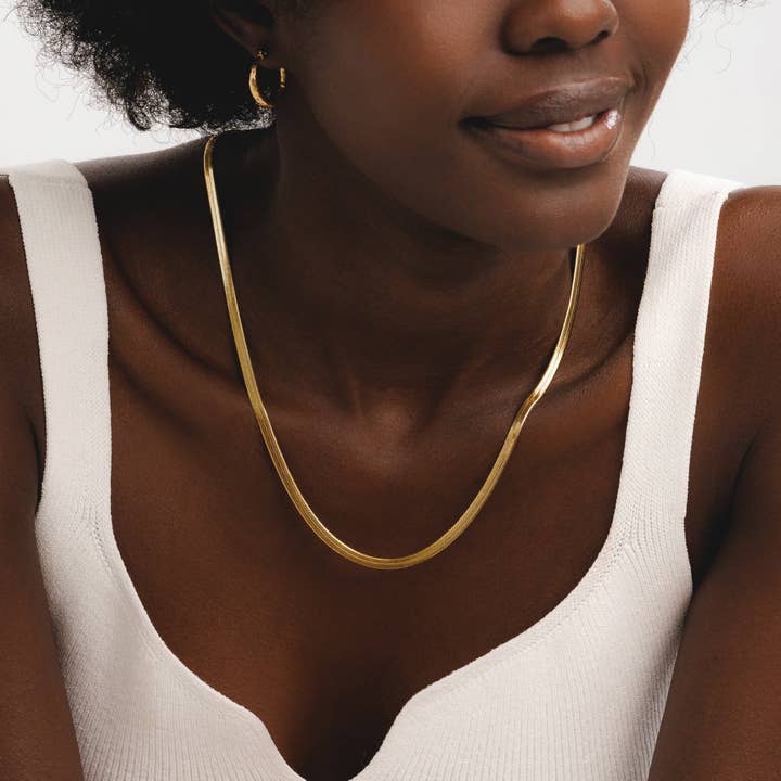 D. Louise – wholesale Link & chain necklace – Essentials Snake Chain Necklace4