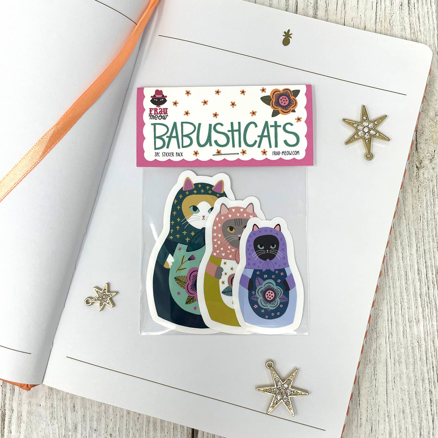 Frau Meow - Wholesale Sticker - Babushcats Sticker Pack