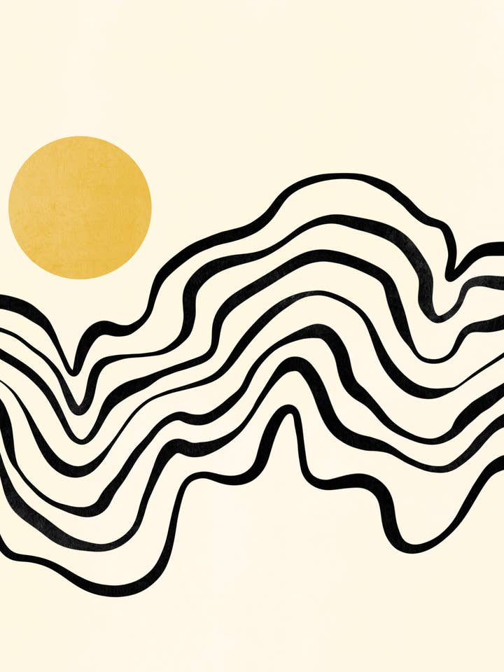 Le Soleil Print for wholesale by Growing Lines