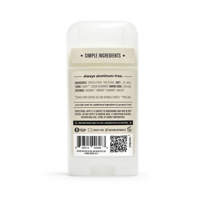 Humble Brands, Inc. - Wholesale Deodorant - Unisex - Palo Santo & Frankincense Original Deodorant