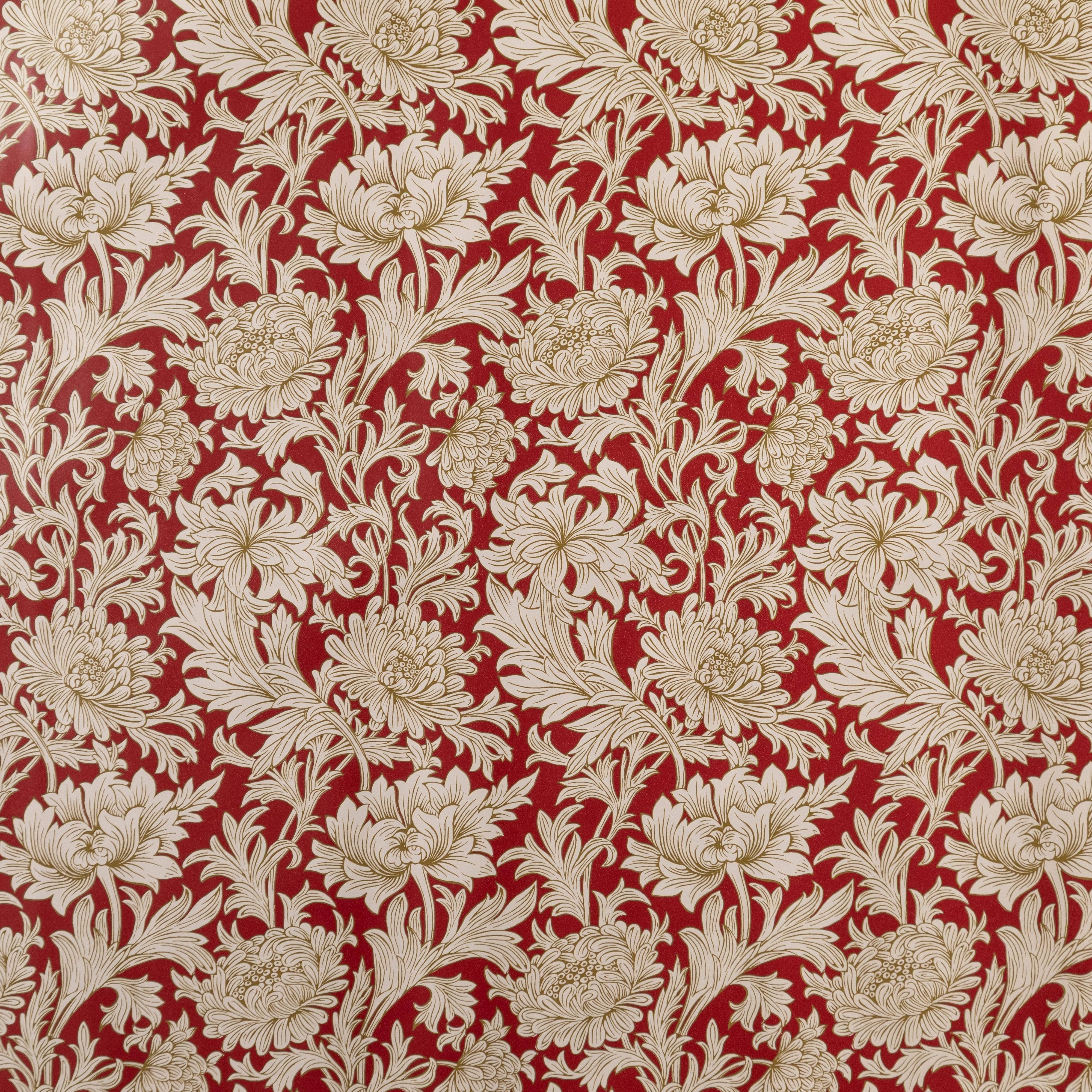 Penny Kennedy Ltd – wholesale Wrapping paper roll – William Morris Wrapping Paper Gift Red Cream Wrapped1