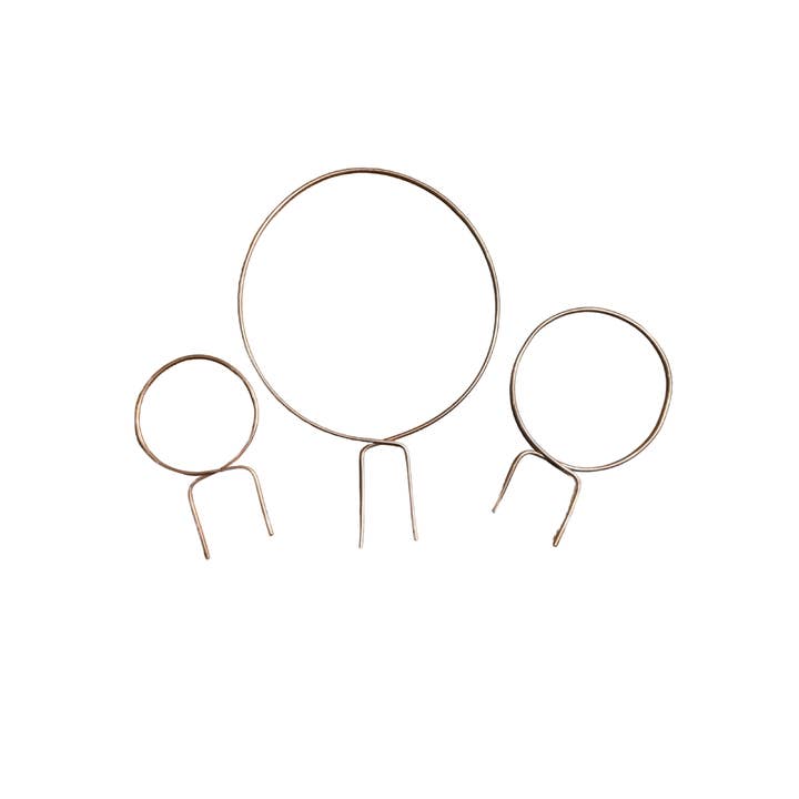 Above The Soil - Wholesale Trellis - Copper Endless Circle Plant Trellis - 3 Sizes!6