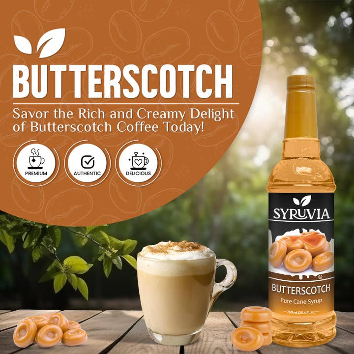 Syruvia - Wholesale Flavored Syrup - Butterscotch Syrup1