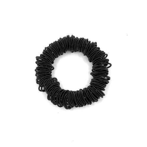 Sea Lily - Wholesale Bangle Bracelet - 1069 - Black Spring Ring Bracelet